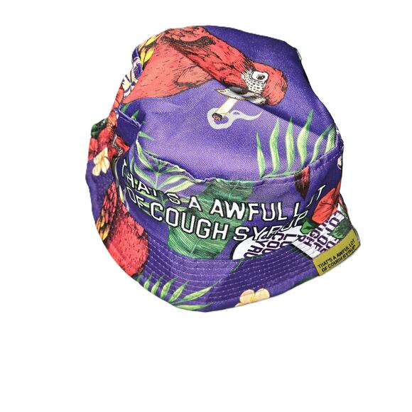 Awful Lot of Cough Syrup Awful Lot Of Cough Syrup Peace Love  Thats A Awful Lot Of Cough Syrup Purple Bucket Hat